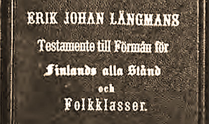 Erik Johan Längmans testamente
